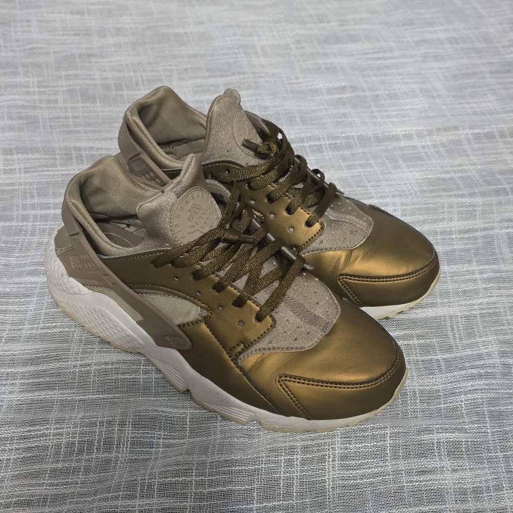 Nike Air Huarache AA0523-201 Khaki Metallic Field Summit White Run Premium TXT